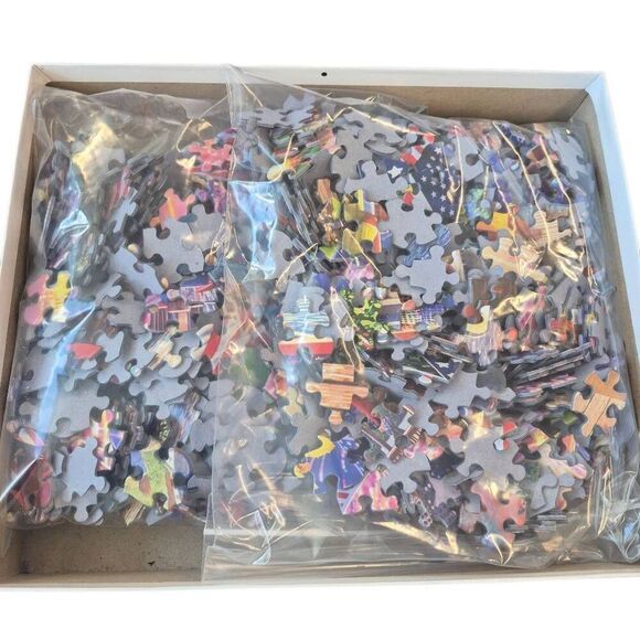 White Mountain Fireworks by Steve Crisp 1000 pc Jigsaw Puzzle , Damaged Box - Picture 7 of 10
